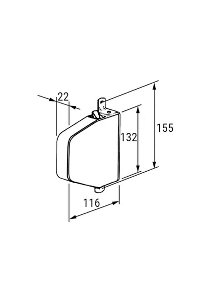 OEM Snuffbox for exterior roller blinds with ribbon drive, Umbriterm, Golden Oak, Ribbon Included