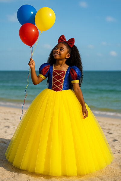 NA ADDESIGN Pamuk Prenses Elbisesi – Premium Pul Payet & Tül Detaylı Özel Dik...