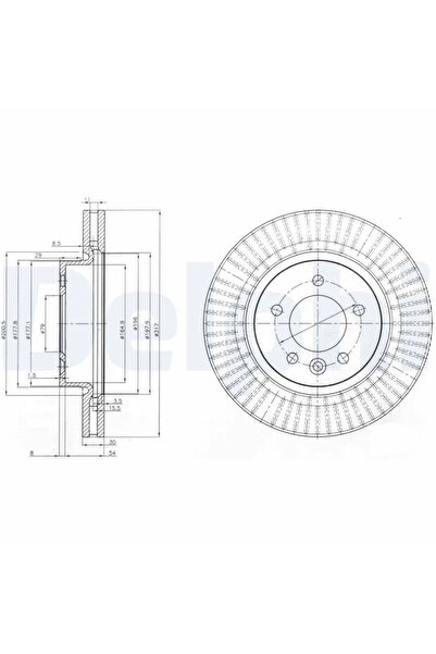 DELPHİ Дискови спирачки Land Rover Discovery 3/Discovery 4/Range Rover Sport 1