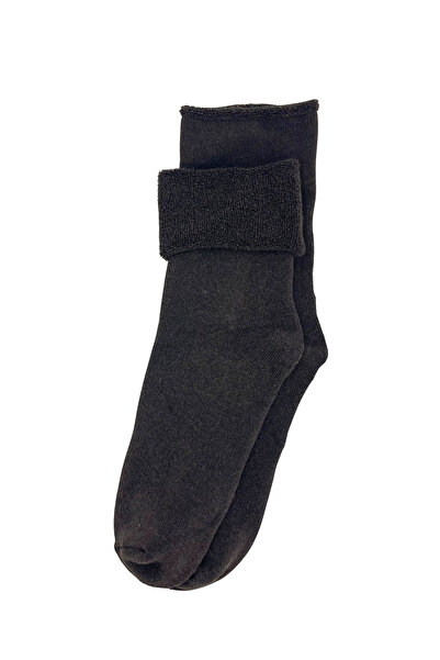 FENRA STUDIO Stretchable Non-Elastic Toe Full Towel Inside Soft Thermal Dark ...