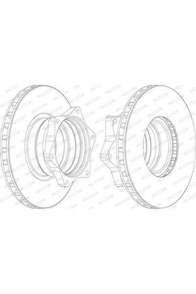 FERODO Disc Frana Mercedes-Benz Vario Bus/Vario Cabina Cu Motor/Vario Caroserie