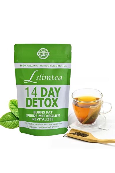 Slimtea أكياس شاي البطن من ميجا ديل، شاي التخسيس لإنقاص الوزن، يدعم صحة الجهاز الهضمي والتمثيل الغذائي