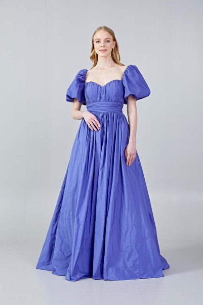 Donatella Off Shoulder Maxi Polyester A - Line Regular Prom Dress frc 8863