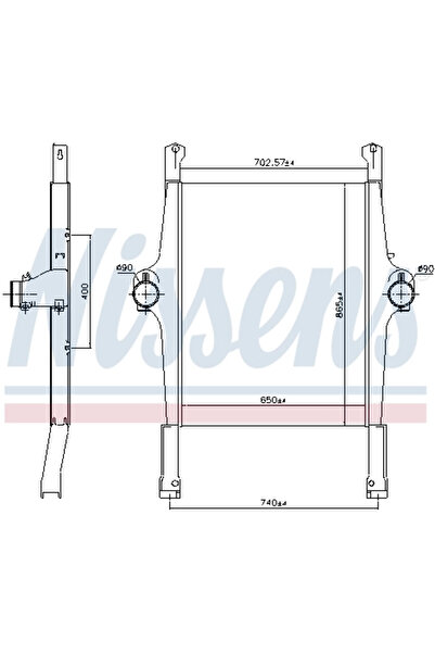 Nissens Intercooler Compresor Iveco 10-Way/S-Way/Stralis 2