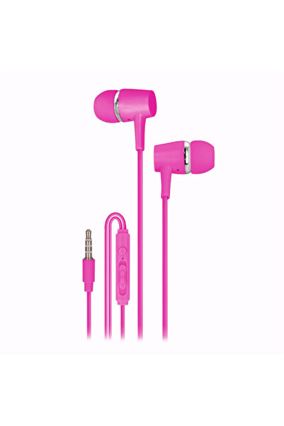 OEM Căști cu fir cu microfon, mufă de 3,5 mm - Setty SPD-J-26 - Roz