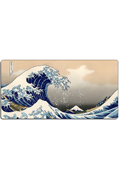 Other Podkładka mata gamingowa na biurko dla gracza XXL 90 x 40 cm - fale