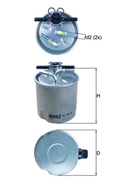 KNECHT Filtru Combustibil Nissan 10-Trail 2/10-Trail Van/Murano 2 Renault Kol...