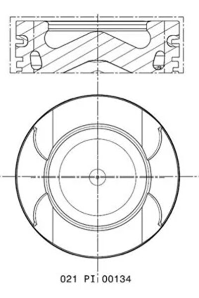 MAHLE Piston Nissan Primastar Bus/Primastar Caroserie Opel Vivaro A Bus/Vivaro A