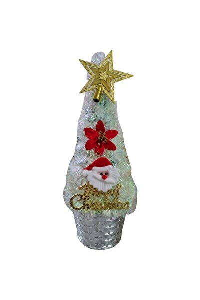 NOVOKIDS Brad artificial de Craciun NOVOKIDS™ Mini Christmas Tree, Pentru casa si birou, Cu decoratiuni si