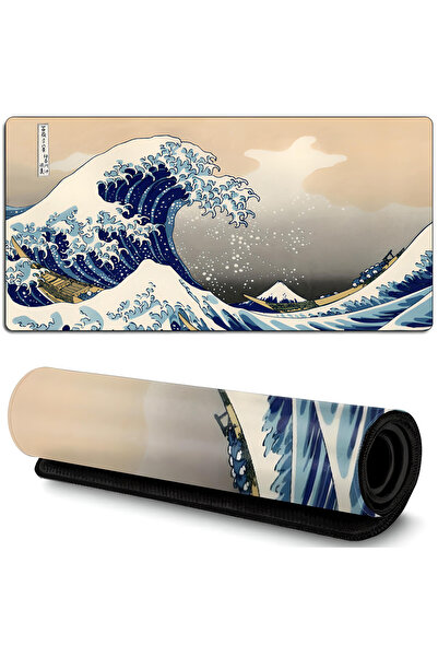 Other Podkładka mata gamingowa na biurko dla gracza XXL 90 x 40 cm - fale