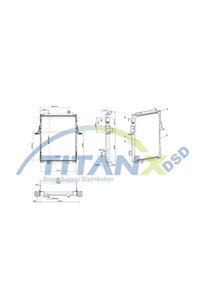 TitanX Radiator Racire Motor Renault Trucks Kerax