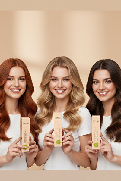 Renna AMONYAKSIZ Bitkisel Yıpranmış Saçlar İçin Saç Boyası 0-4 Mavi 60ml