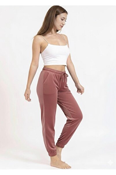 Mihra Γυναικεία πιτζάμα με μαλακή τσέπη από γαλλικό βελούδο με μονό κάτω μέρος