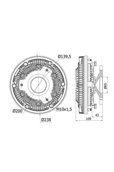 MAHLE Cupla Ventilator Radiator Mercedes-Benz Actros/Model/Sk