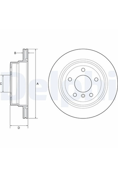 DELPHİ Спирачен диск BMW 1