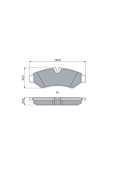 Bosch Set Placute Frana,Frana Disc 0986460026 Mercedes-Benz Sprinter 3,5-T To...