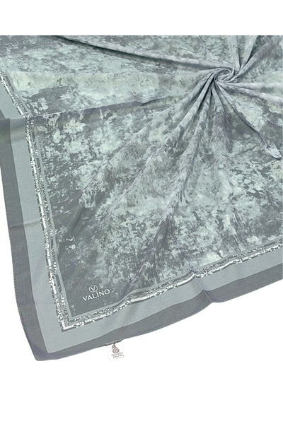 mim eşarp Eșarfă din șifon cu model Valino Cloud – 90x90 cm