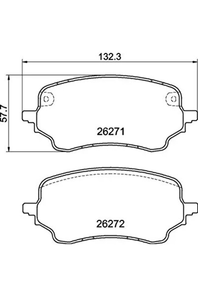 Brembo Комплект спирачни накладки Ford Puma дискови спирачки