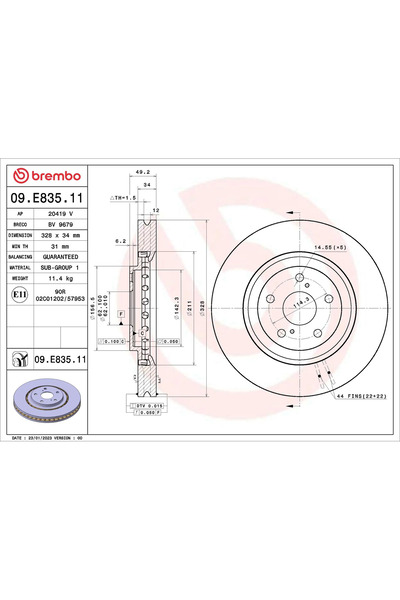 Brembo Disc Frana Lexus Rx