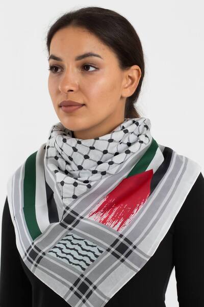 ALDAIYR 4 Pieces of 100/100 Santa Palestine Flag