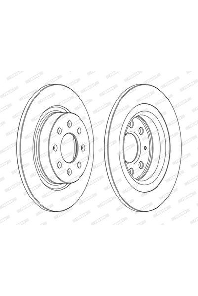 FERODO Disc Brake Abarth Punto Fiat Punto