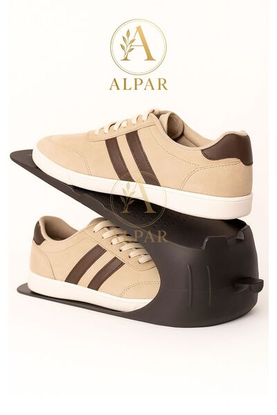 ALPAR 3 Pieces Anthracite Shoe Rack Space Saving Odorless Modern Shoe Organizer Shoe Stand