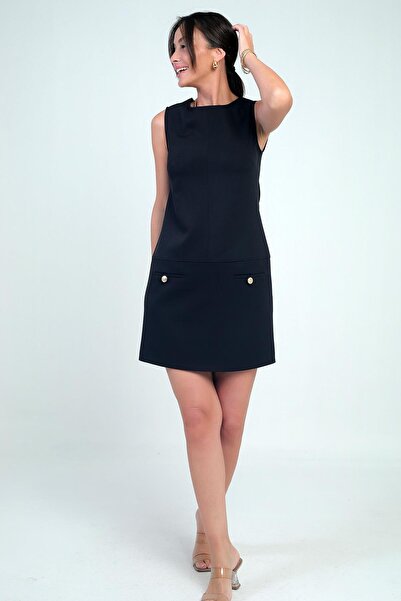 By Saygı Women's Fıloto Detailed Short Dress