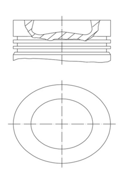 MAHLE Piston Man Tge Caroserie/Tge Platou / Sasiu Vw Crafter Bus/Crafter Caro...