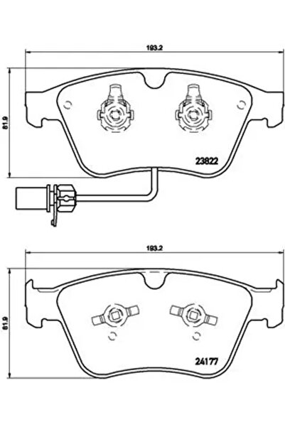 Brembo Set Placute Frana Frana Disc Bentley Continental/Flying Spur
