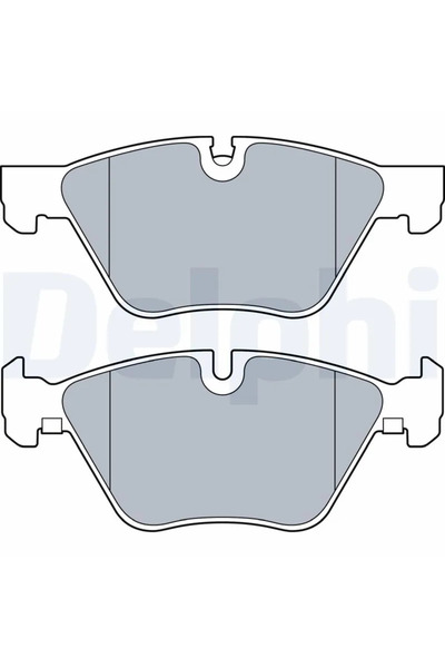 DELPHİ Комплект спирачни накладки за дискови спирачки BMW 5