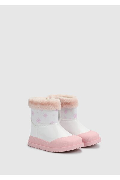 Kiddo White-Powder Girl's Boots