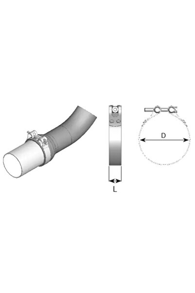 Dinex Colier Sistem De Esapament Daf 95 Xf