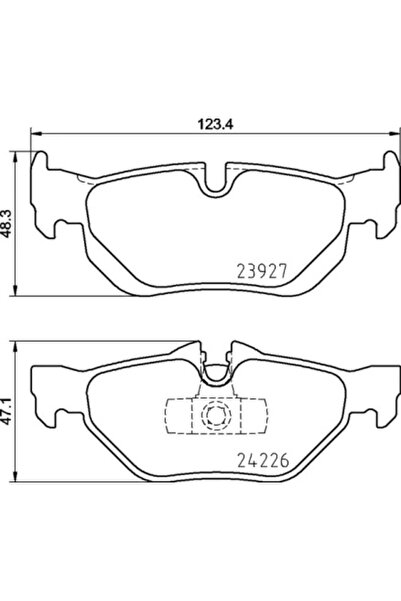 Brembo Set Placute Frana Frana Disc Bmw 1/3 Bmw (Brilliance) 3 Series