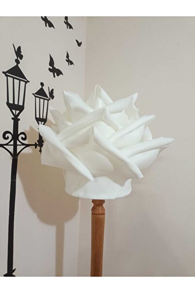 Rose bloome Eva gül lambader başlığı beyaz