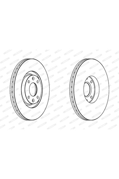 FERODO Спирачен диск Citroen C4 1/C4 3/C4 Grand Picasso 1 Ds Ds 3 / Ds 3 Cros...