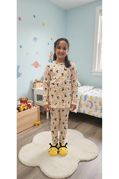 Yağmur Giyim Детски пижамен комплект от 100% памучна хавлиена материя с мотив...