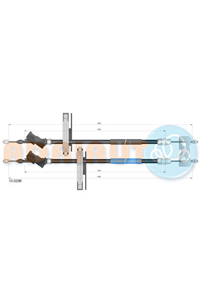 Adriauto Cablu Frana De Parcare Spate Ford Focus 1