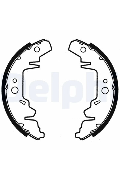 DELPHİ Комплект спирачни челюсти Chrysler Caravan/Voyager / Grand Voyager 3/V...