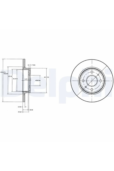DELPHİ Disc Frana Lada Nova/Samara Zaz Tavria