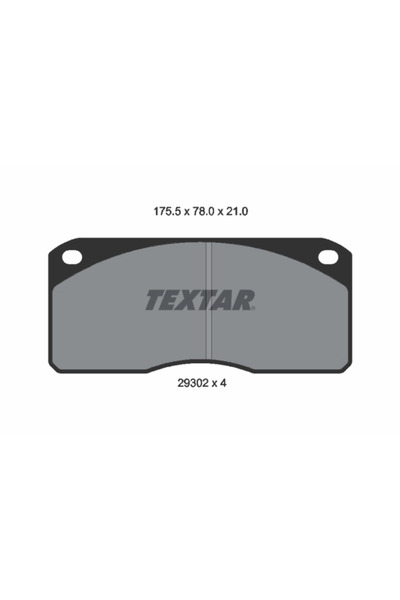 TEXTAR Комплект спирачни накладки дискови спирачки Ford Cargo Volvo FL4/FL6