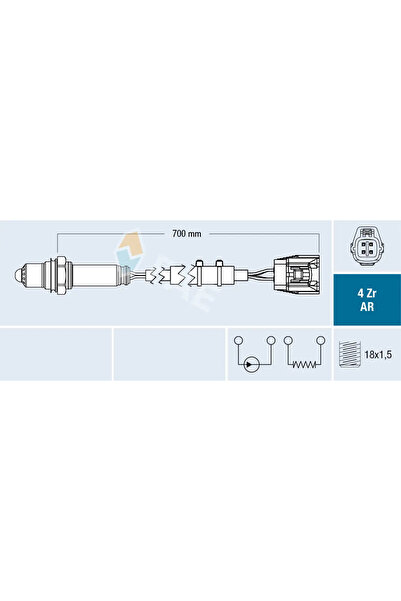 FAE Sonda Lambda Mazda 3/6/Cx-5