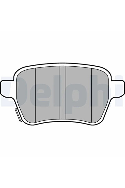 DELPHİ Комплект накладки за дискови спирачки Opel Adam/Corsa E Vauxhall Adam/...