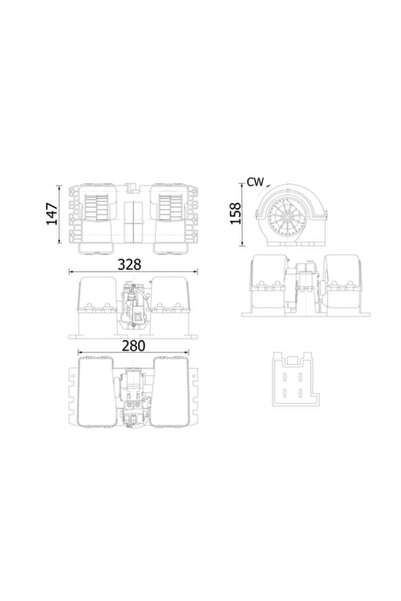 MAHLE Ventilator Habitaclu Man Tga/Tgx 1