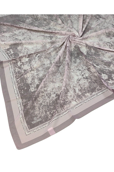 mim eşarp Eșarfă din șifon cu model Valino Cloud – 90x90 cm