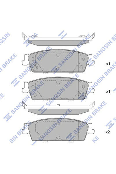 Hİ-Q Brake Pad Set Disc Brake Cadillac Escalade Chevrolet Avalanche/Silverado...