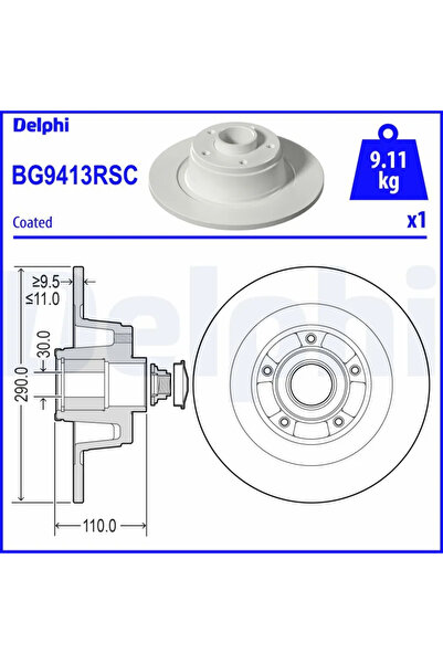 DELPHİ Disc Frana Renault Megane 4