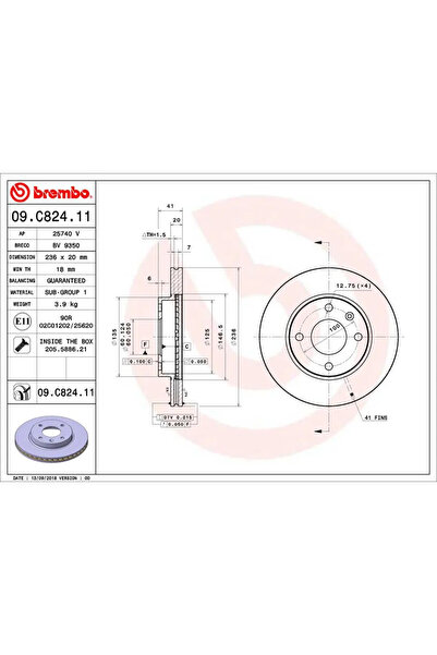 Brembo Дискови спирачки Opel Karl Vauxhall Viva