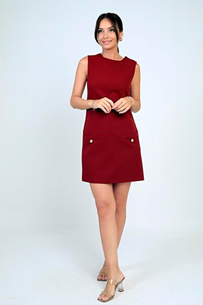 By Saygı Women's Fıloto Detailed Short Dress