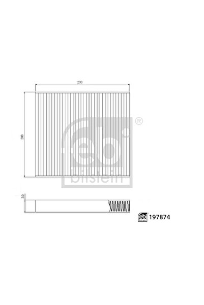 FEBI BILSTEIN Tesla Model 10/Model S Cabin Air Filter