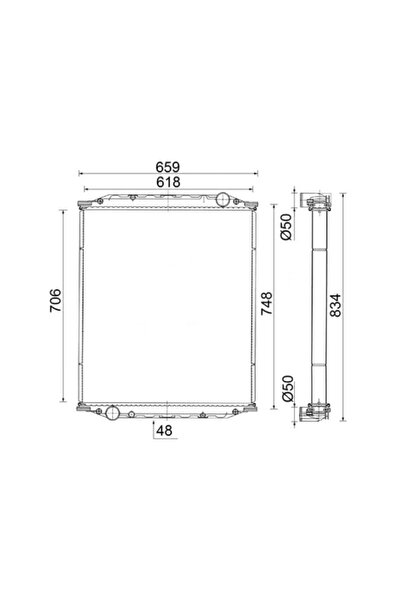 MAHLE Radiator Racire Motor Man M 2000 L/M 2000 M/M90